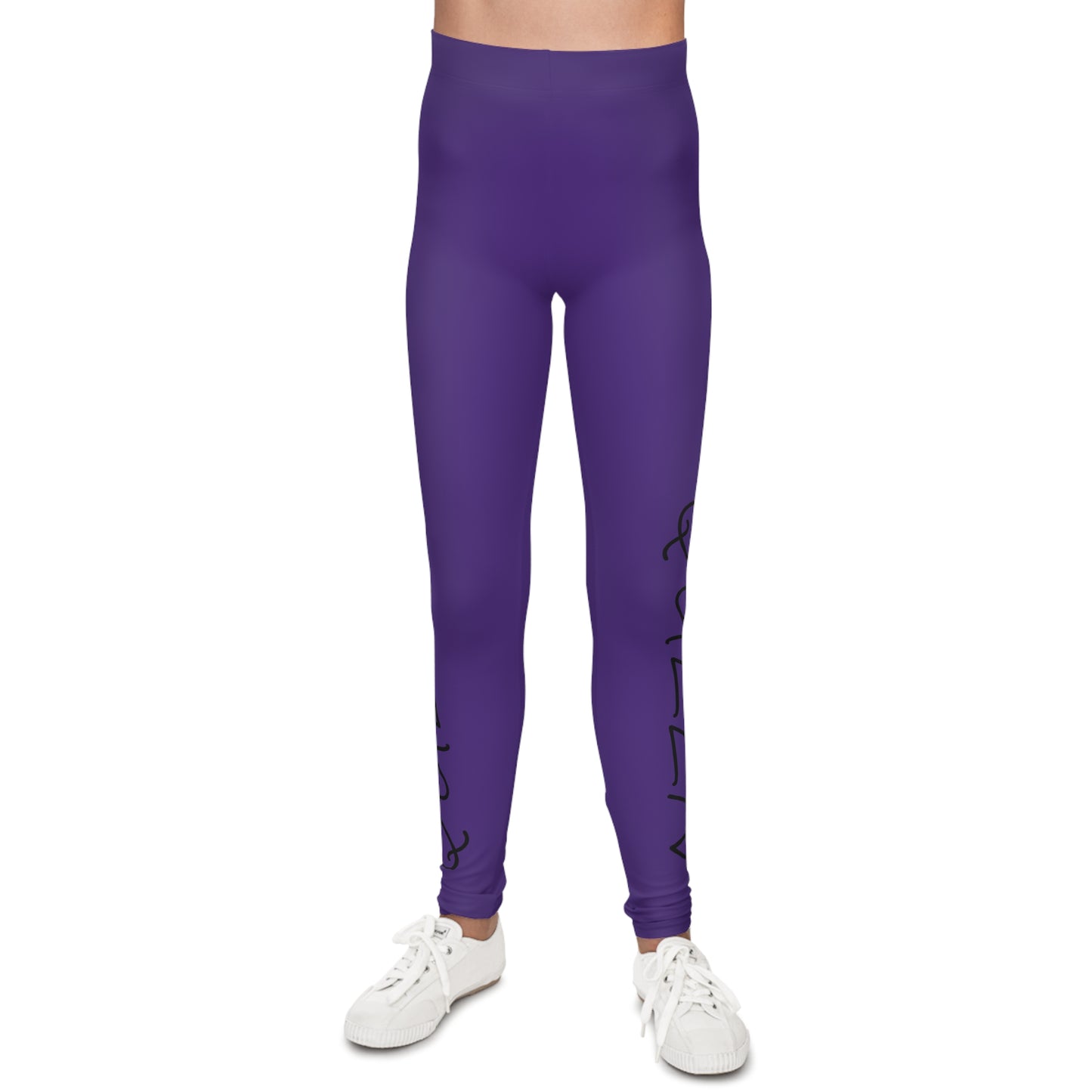 Purple Leggings with 'Queen' Design!